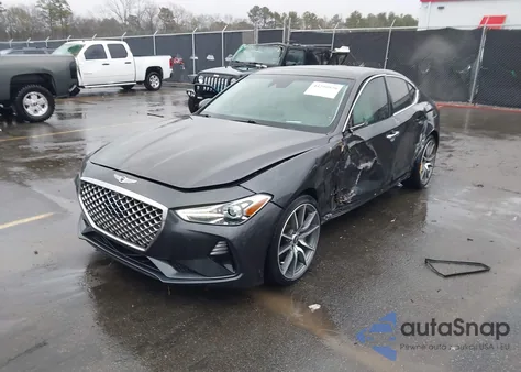 2019 Genesis G70 2.0T Advanced из США, поврежденный, VIN KMTG44LA1KU020799